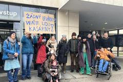 Protest Kasárna Karlín