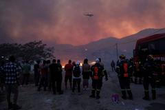 Greece battles wildfire on Chios island, fanned by strong winds