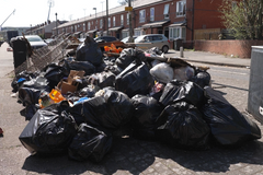 Odpadky v Birminghamu