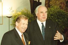 Václav Havel a Helmut Kohl