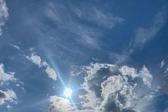 mraky, oblaky, mikroby, příroda, vliv, nemoc, slunce, nebe, počasí