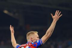 Václav Jemelka v zápase EL Viktora Plzeň - Lazio