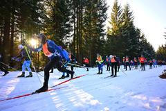 Běžci během letošní Jizerské padesátky