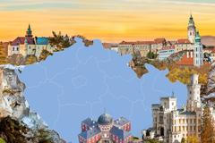 grafika - slepá mapa zámky