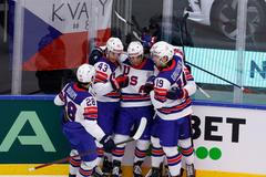 Američané slaví gól v zápase MS 2025 Česko - USA