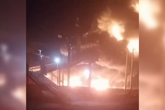 V noci bylo terčem útoku ruské vlakové nádraží v Salsku v Rostovské oblasti