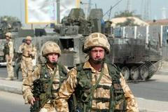 britský voják v Iráku