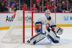 Podívejte se na sestřih zápasu Florida - Islanders včetně gólu, který dostal Jakub Škarek