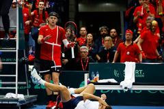 Zizou Bergs - Cristian Garín (Belgie - Chile, Davisův pohár)