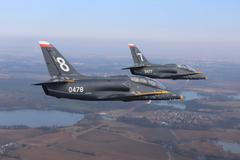 L-39 Skyfox v barvách CLV Pardubice (únor 2025)