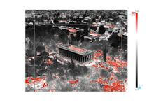 Řecko, Atény, počasí, horko, termokamery