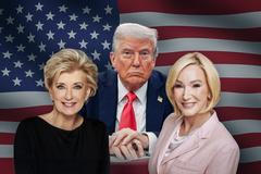 Trump, McMahon , White-Cain - Ikona, poutak