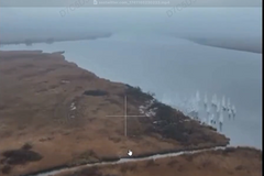 Video z ledna: Ukrajinici používají k obraně západního břehu Dněpru drony i dělostřelectvo