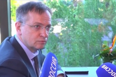 Ruská delegace před jednáním s Ukrajinou