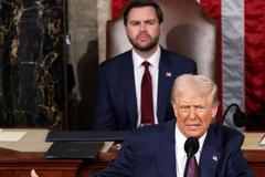 U.S. President Trump delivers a speech to a joint session of Congress