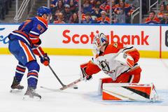 Lukáš Dostál zákroky vs. Edmonton Oiler