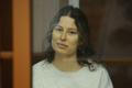 FILE PHOTO: Russian-American dual citizen Ksenia Karelina, accused of treason, attends a court hearing in Yekaterinburg