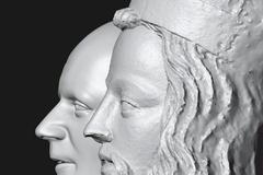 sv. Václav, Petr Parléř, busta, vizualizace, lebka