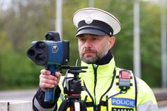 policie radar měření rychlosti