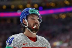 Tomáš Kundrátek v semifinále MS 2024 Česko - Švédsko