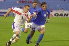 Lukáš Došek ve finále ME do 21 let 2000 proti Itálii