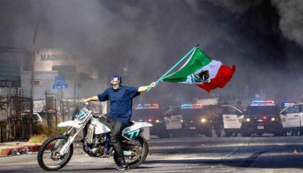 Los Angeles. USA. nepokoje, migranti Trump