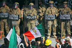 Protesty v Los Angeles - Ikona, poutací foto