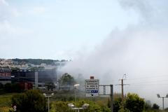 Barcelona požár 10. 5. 2025