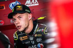 Filip Salač na motocyklu Moto2 v barvách ELF Marc VDS Racing Teamu během VC České republiky 2025