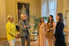 Mluvíte krásně česky, obdivoval prezident Pavel mladého aktivního Ukrajince