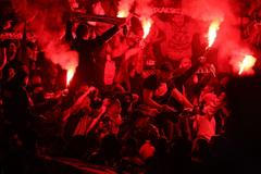 Fanoušci PSG v odvetě semifinále LM PSG - Arsenal