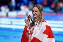 Kanadská plavkyně Summer McIntoshová na olympiádě 2024 v Paříži