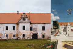 zámek, zámek Bzí, rekonstrukce, vizualizace, architektura