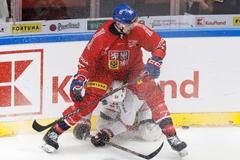 Adam Klapka v zápase Českých her proti Švýcarsku