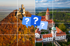 Slide puzzle - České zříceniny - Ikona, poutak