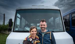 rychtaříková, rychtařík, obytná auta, nomádi, cestování, dodávka