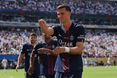 Fabián Ruiz slaví gól PSG proti Realu Madrid v semifinále MS klubů