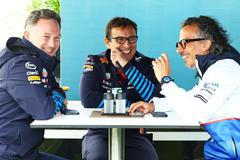 Christian Horner, Pierre Wache,a Laurent Mekies