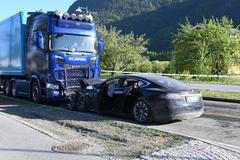 Automobilová nehoda Tesla