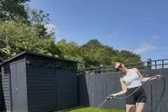 přestavba, zahrada, matka