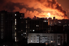 Mohutný ruský útok na Kyjev