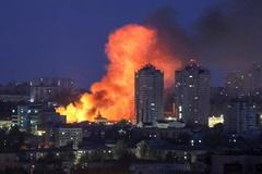 Ukrajina, Kyjev, Rusko, útok, drony