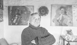 Muzikant a malíř Václav Koubek