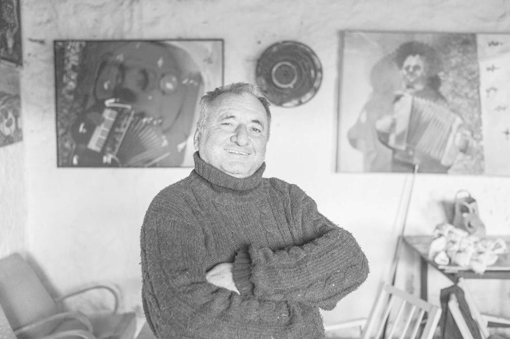 Muzikant a malíř Václav Koubek