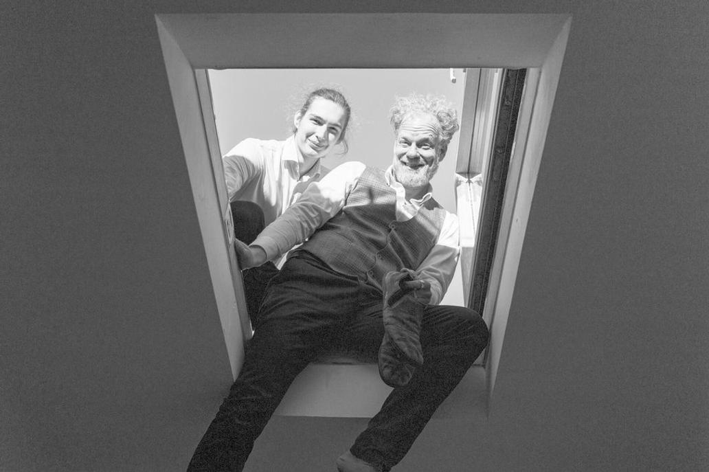 Tomáš Sedláček se synem Kryštofem