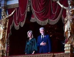 Eva Pavlová, manželka prezidenta, Petr Pavel, prezident, politik, prezidentská lóže, Národní divadlo, Ceny Paměti národa