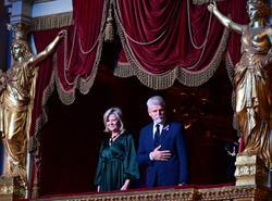 Eva Pavlová, manželka prezidenta, Petr Pavel, prezident, politik, prezidentská lóže, Národní divadlo, Ceny Paměti národa