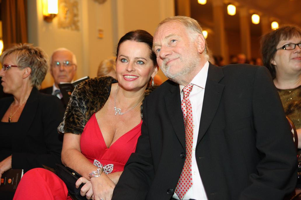 Luděk Sobota s manželkou Adrienou.