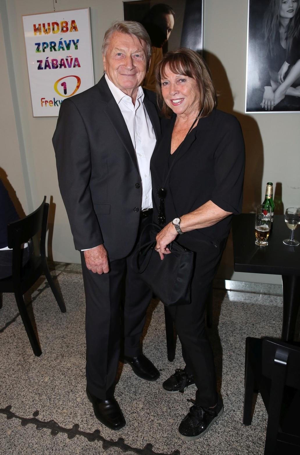 Josef Dvořák s manželkou.