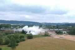 Amatérské záběry železniční nehody u Mariánských Lázní